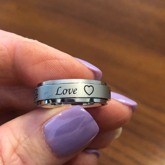 steel by design Jewelry - Stainless Steel Faith/Hope/Peace Ring